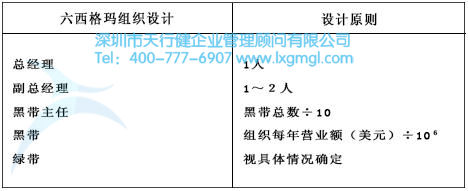 什么是六西格玛的组织战略