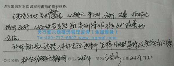 六西格玛绿带培训课程