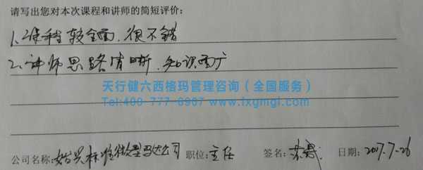 六西格玛绿带培训课程