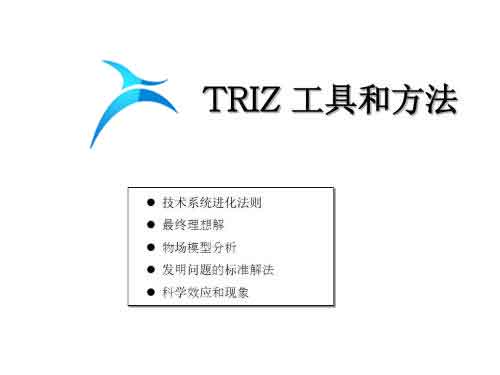 TRIZ理论之TRIZ解决问题的方法【TRIZ管理】