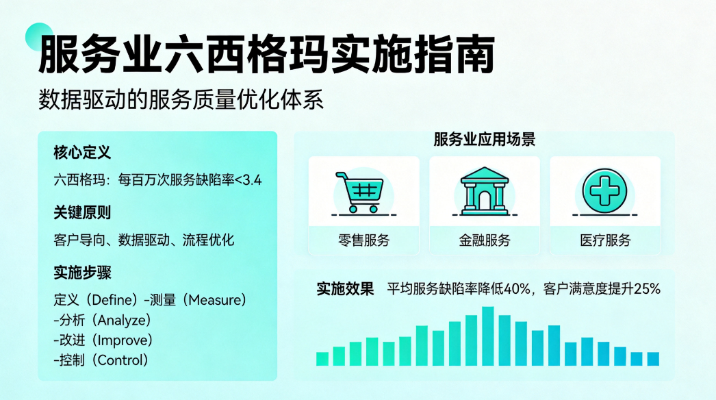 服务业六西格玛如何落地?从流程波动到客户满意的实战路 服务业六西格玛如何落地?从流程波动到客户满意的实战路
